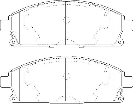 Omnicraft 2134984 - Тормозные колодки, дисковые, комплект unicars.by