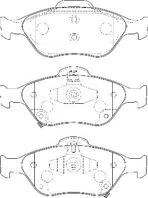 Omnicraft 2134928 - Тормозные колодки, дисковые, комплект unicars.by