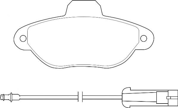 Omnicraft 2134860 - Тормозные колодки, дисковые, комплект unicars.by