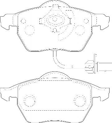 Omnicraft 2134862 - Тормозные колодки, дисковые, комплект unicars.by