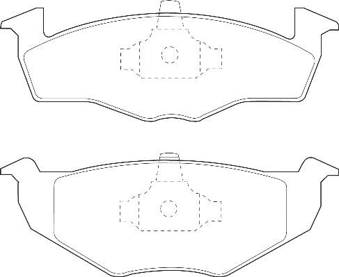 Omnicraft 2134870 - Тормозные колодки, дисковые, комплект unicars.by