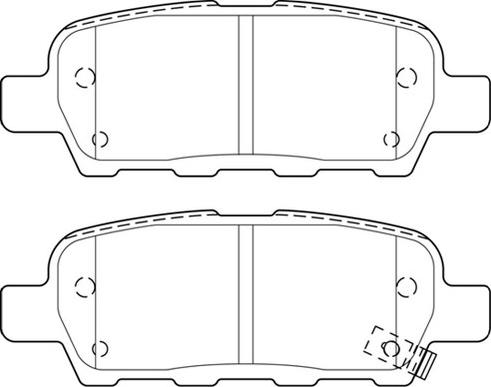 Omnicraft 2135635 - Тормозные колодки, дисковые, комплект unicars.by