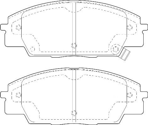 Omnicraft 2135188 - Тормозные колодки, дисковые, комплект unicars.by