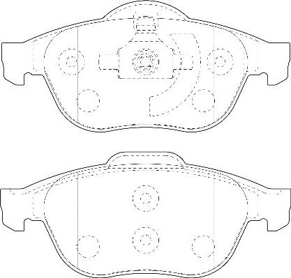 Omnicraft 2135126 - Тормозные колодки, дисковые, комплект unicars.by