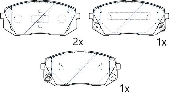 Omnicraft NAMJ2K021DCAA - Тормозные колодки, дисковые, комплект unicars.by