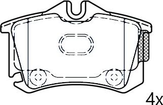 Omnicraft NAMJ2M007APAA - Тормозные колодки, дисковые, комплект unicars.by