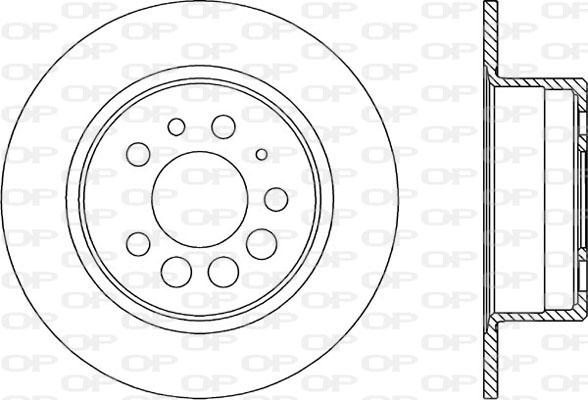 Open Parts BDA1597.10 - Тормозной диск unicars.by