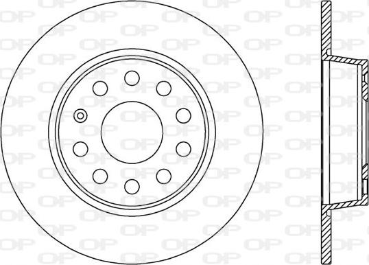 Open Parts BDA2539.10 - Тормозной диск unicars.by