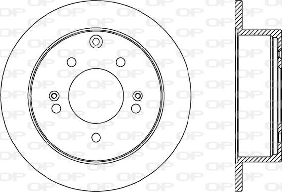 Open Parts BDA2570.10 - Тормозной диск unicars.by