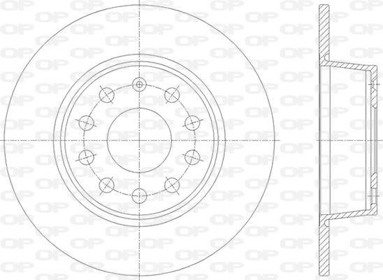 Open Parts BDA2865.10 - Тормозной диск unicars.by