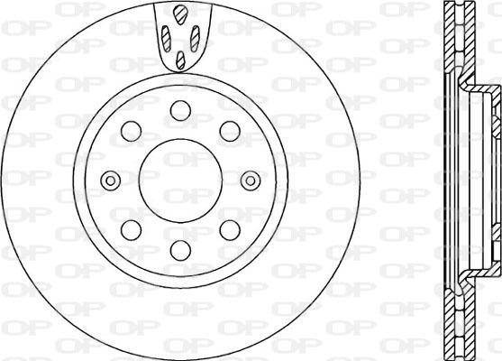 Open Parts BDA2258.20 - Тормозной диск unicars.by