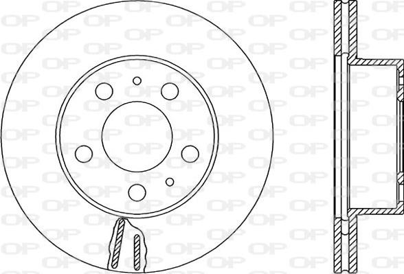 Open Parts BDR1601.20 - Тормозной диск unicars.by