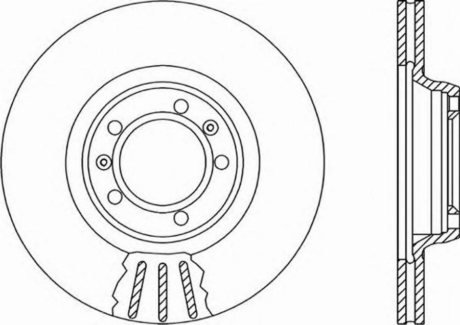 Open Parts BDR101220 - Тормозной диск unicars.by