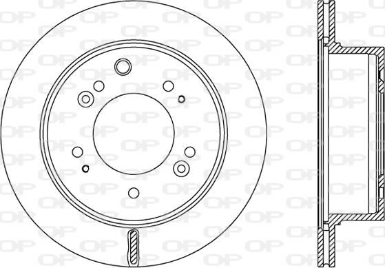 Open Parts BDR2483.20 - Тормозной диск unicars.by