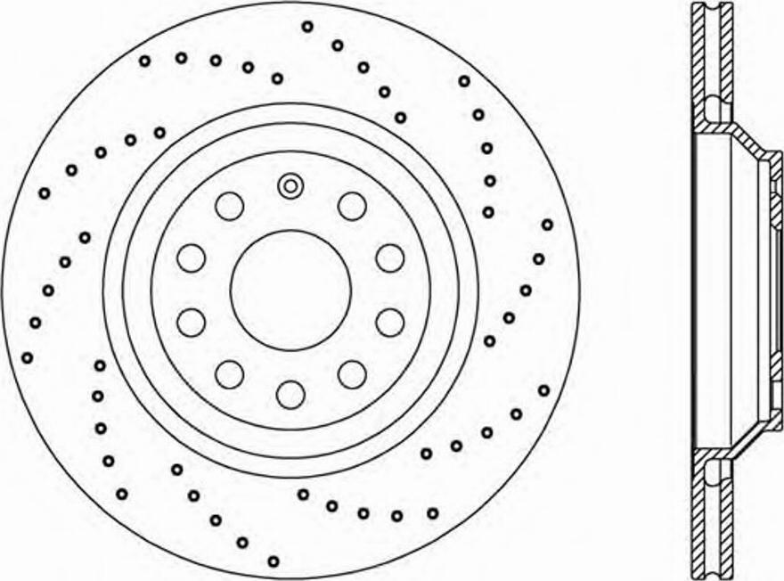 Open Parts BDRS2338.25 - Тормозной диск unicars.by