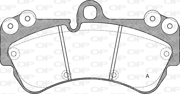 Open Parts BPA0994.00 - Тормозные колодки, дисковые, комплект unicars.by