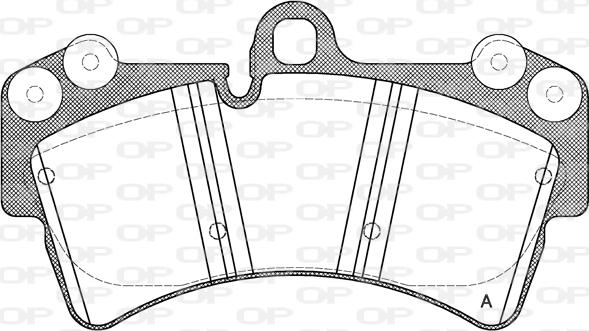 Open Parts BPA0995.00 - Тормозные колодки, дисковые, комплект unicars.by