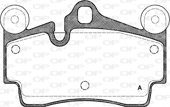 Open Parts BPA0996.00 - Тормозные колодки, дисковые, комплект unicars.by