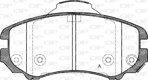 Open Parts BPA0953.02 - Тормозные колодки, дисковые, комплект unicars.by