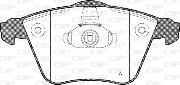 Open Parts BPA0964.20 - Тормозные колодки, дисковые, комплект unicars.by