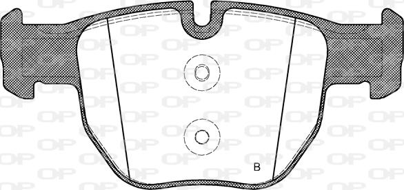 Open Parts BPA0979.00 - Тормозные колодки, дисковые, комплект unicars.by