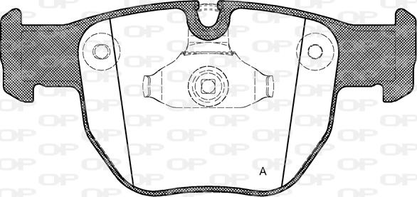 Open Parts BPA0979.00 - Тормозные колодки, дисковые, комплект unicars.by