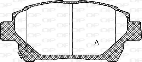 Open Parts BPA0971.12 - Тормозные колодки, дисковые, комплект unicars.by