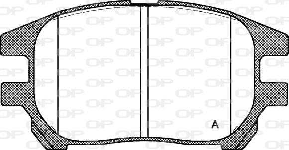 Open Parts BPA0972.00 - Тормозные колодки, дисковые, комплект unicars.by