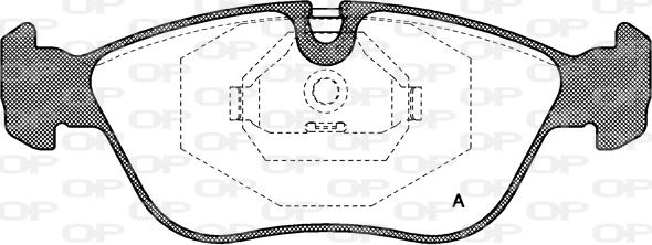 Open Parts BPA0446.00 - Тормозные колодки, дисковые, комплект unicars.by