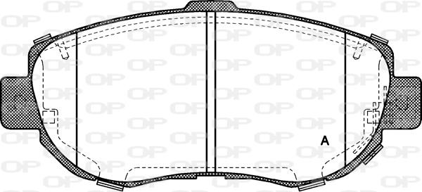 Open Parts BPA0456.14 - Тормозные колодки, дисковые, комплект unicars.by