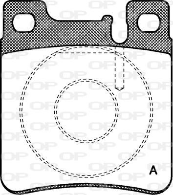 Open Parts BPA0407.00 - Тормозные колодки, дисковые, комплект unicars.by