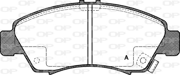 Open Parts BPA0419.02 - Тормозные колодки, дисковые, комплект unicars.by