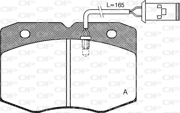 Open Parts BPA0435.02 - Тормозные колодки, дисковые, комплект unicars.by