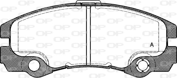 Open Parts BPA0425.32 - Тормозные колодки, дисковые, комплект unicars.by