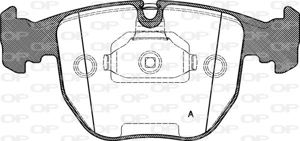 Open Parts BPA0596.00 - Тормозные колодки, дисковые, комплект unicars.by