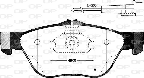 Open Parts BPA0589.02 - Тормозные колодки, дисковые, комплект unicars.by