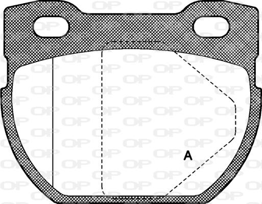 Open Parts BPA0584.00 - Тормозные колодки, дисковые, комплект unicars.by