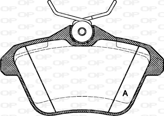 Open Parts BPA0581.10 - Тормозные колодки, дисковые, комплект unicars.by