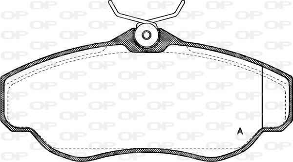 Open Parts BPA0576.00 - Тормозные колодки, дисковые, комплект unicars.by