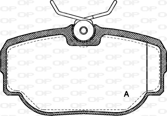 Open Parts BPA0577.00 - Тормозные колодки, дисковые, комплект unicars.by