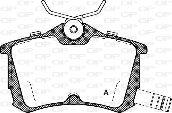 Open Parts BPA0695.02 - Тормозные колодки, дисковые, комплект unicars.by