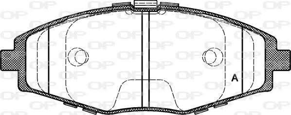 Open Parts BPA0696.00 - Тормозные колодки, дисковые, комплект unicars.by