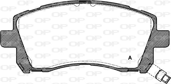 Open Parts BPA0655.02 - Тормозные колодки, дисковые, комплект unicars.by