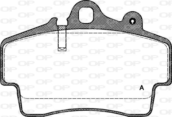 Open Parts BPA0653.00 - Тормозные колодки, дисковые, комплект unicars.by