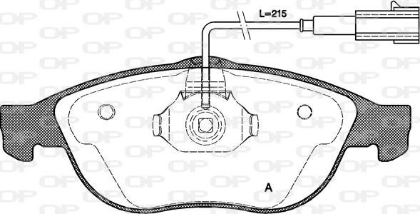 Open Parts BPA0660.11 - Тормозные колодки, дисковые, комплект unicars.by