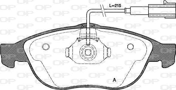 Open Parts BPA0660.22 - Тормозные колодки, дисковые, комплект unicars.by