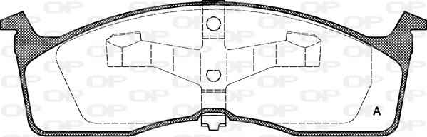 Open Parts BPA0610.00 - Тормозные колодки, дисковые, комплект unicars.by