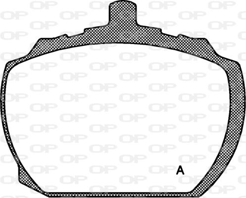 Open Parts BPA0058.10 - Тормозные колодки, дисковые, комплект unicars.by