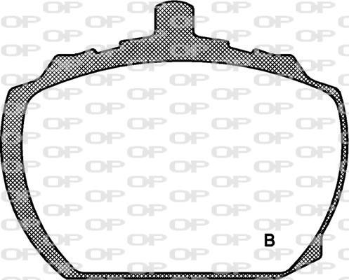 Open Parts BPA0058.10 - Тормозные колодки, дисковые, комплект unicars.by