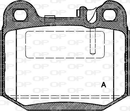 Open Parts BPA0014.40 - Тормозные колодки, дисковые, комплект unicars.by